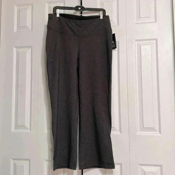 AVE Leisure charcoal gray Cotton knit boot leg legging pants - Picture 1 of 10